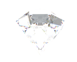 diamante anillo aislado en antecedentes. 3d representación - ilustración png