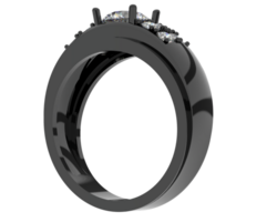 Diamond ring isolated on background. 3d rendering - illustration png