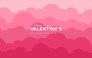 Modern background of valentine's day, romance, hearts, design vector template editable and resizable EPS 10