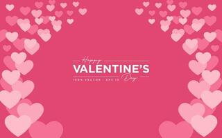 Modern background of valentine's day, romance, hearts, design vector template editable and resizable EPS 10