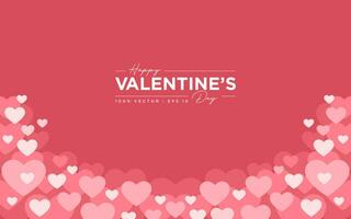 Modern background of valentine's day, romance, hearts, design vector template editable and resizable EPS 10