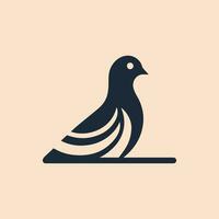 Pigeon icon. Bird symbol. Flat design style vector