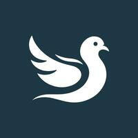 Pigeon vector design template. Bird icon. Bird icon. Bird icon. Bird icon.