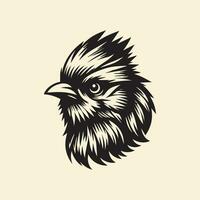 Eagle head vector illustration isolated on white background. Mascot design element.