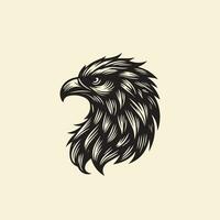 Eagle head isolated on white background. Eagle head vector illustration.