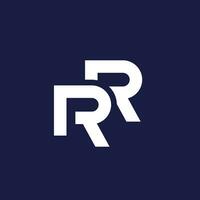 RR monogram, letters, logo design vector