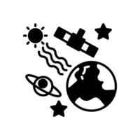 Space Power System icon in vector. Illustration vector