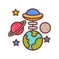 Space Elevator icon in vector. Illustration vector