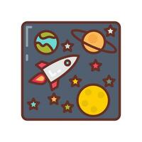 Galaxy icon in vector. Illustration vector