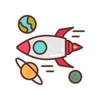 Space Interrupt Travel icon in vector. Illustration vector