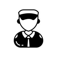 Pilot icon in vector. Illustration vector