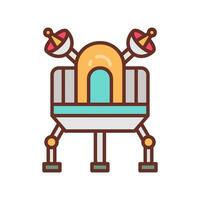 Lunar Lander icon in vector. Illustration vector
