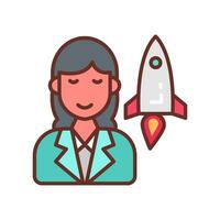 Space Launch Technician icon in vector. Illustration vector