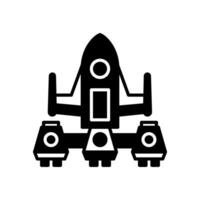 Spaceship House icon in vector. Illustration vector