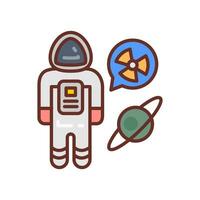 Cosmic Radiation icon in vector. Illustration vector