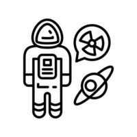 Cosmic Radiation icon in vector. Illustration vector