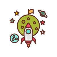 Space Mission icon in vector. Illustration vector