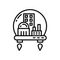 Space Colony icon in vector. Illustration vector