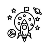 Space Mission icon in vector. Illustration vector