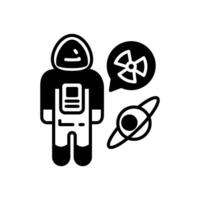 Cosmic Radiation icon in vector. Illustration vector