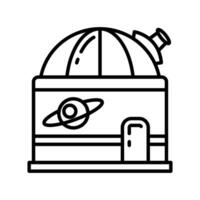 espacio observación icono en vector. ilustración vector