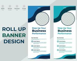 Roll up banner design template design,advertisement. vector