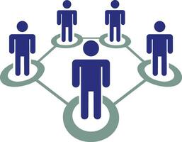 social network icon in flat isolated on Business human resources, office management pack symbol collection logo vector for apps, web Social media connection concept