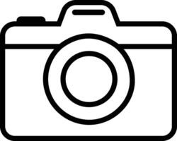 Camera Icon in line Solid Style. isolated on technology sign, symbol use for photographing, video maker Design Element vector for apps and website