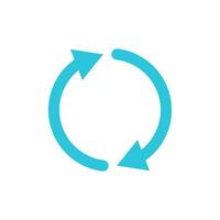 Rotate, Big Change icon, Two arrows. From blue icon set. vector