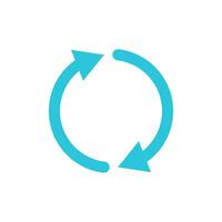 Rotate, Big Change icon, Two arrows. From blue icon set. vector