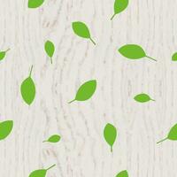 Oregano herb seamless pattern. Wooden background. vector