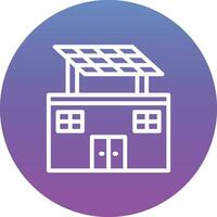 eco solar hogar vector icono