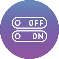 On Off Switch Vector Icon