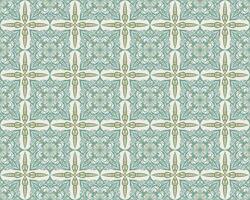 Seamless pattern with classic ornament. Green background with victorian ornaments for fabric, ceramic tiles, wallpapers, design. Textile print for arabic scarf vector
