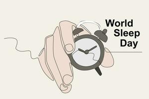 World Sleep Day is held in different months vector