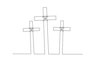 Three signs of overcoming at the Palm Sunday celebration vector