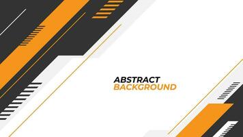 Modern abstract geometric background design with grey orange and white color vector