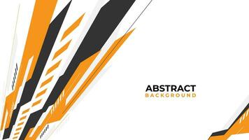 Modern abstract geometric background design with grey orange and white color vector