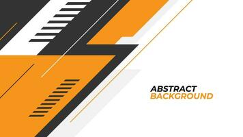 Modern abstract geometric background design with grey orange and white color vector