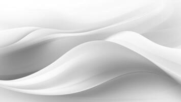 AI generated an abstract white wavy background photo