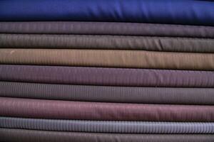 Multicolor textile fabric abstract pattern textures Can be used as Background Wallpaper photo