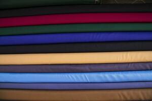 Multicolor textile fabric abstract pattern textures Can be used as Background Wallpaper photo