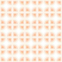 Seamless Ornamental pattern of simple geometric shapes in trendy monochrome Peach Fuzz hues. Isolate vector