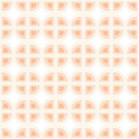 Seamless Ornamental pattern of simple geometric shapes in trendy monochrome Peach Fuzz hues. Isolate vector