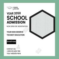 School Admission Post vector