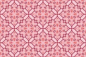 oriental sin costura modelo con rosado color. adecuado para teja, textil, fondo, pared decoración y otro vector