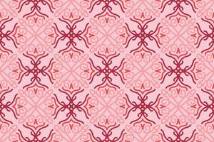 oriental seamless pattern with pink color. suitable for tile, textile, background, wall decor and other vector