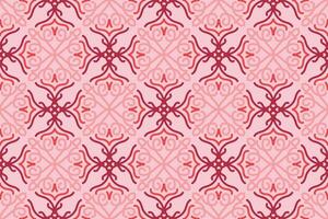 oriental seamless pattern with pink color. suitable for tile, textile, background, wall decor and other vector