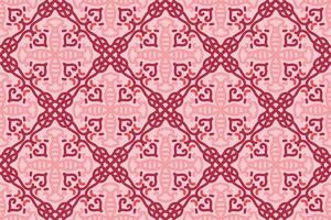 oriental sin costura modelo con rosado color. adecuado para teja, textil, fondo, pared decoración y otro vector