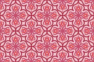 oriental seamless pattern with pink color. suitable for tile, textile, background, wall decor and other vector